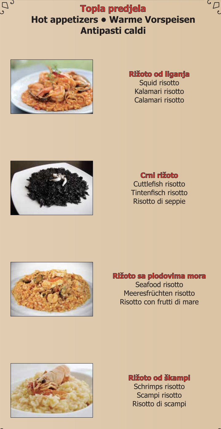 DellMar Food Menu